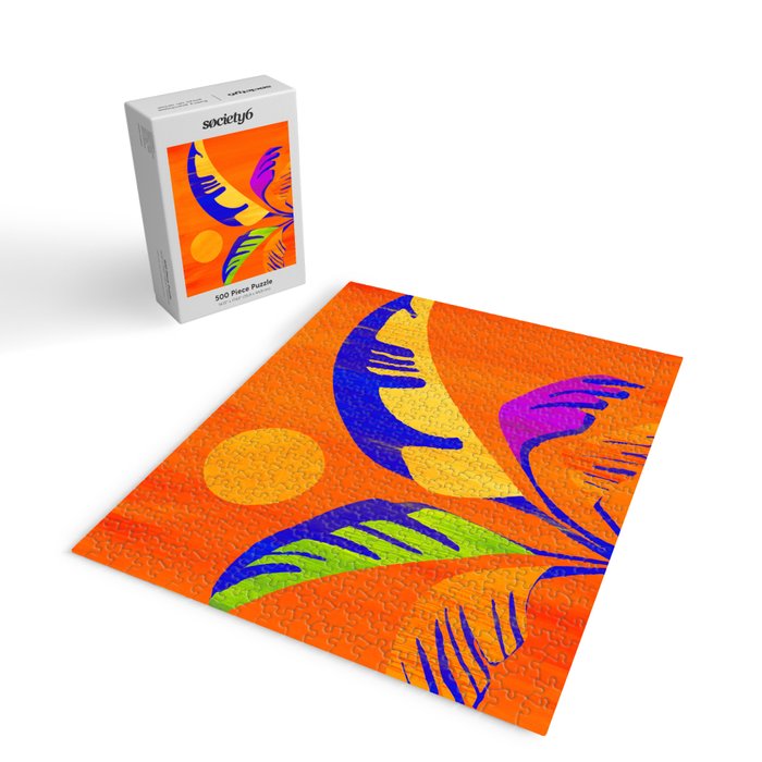 Summer Heat Abstract Botanical Series Jigsaw Puzzle Gallery Image 2