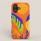 Summer Heat Abstract Botanical Series iPhone Case Gallery Image 1