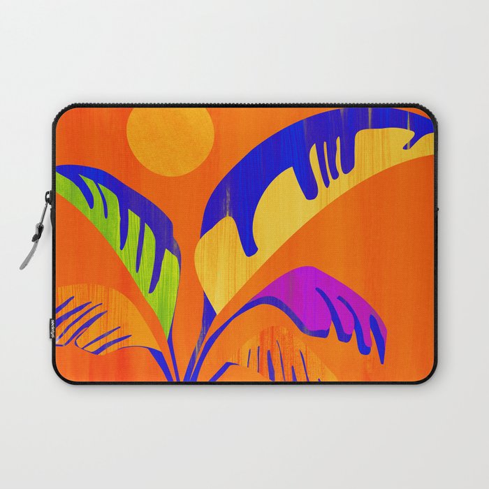 Summer Heat Abstract Botanical Series Laptop Sleeve Gallery Image 1
