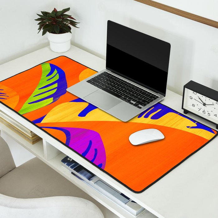 Summer Heat Abstract Botanical Series Desk Mat Gallery Image 2
