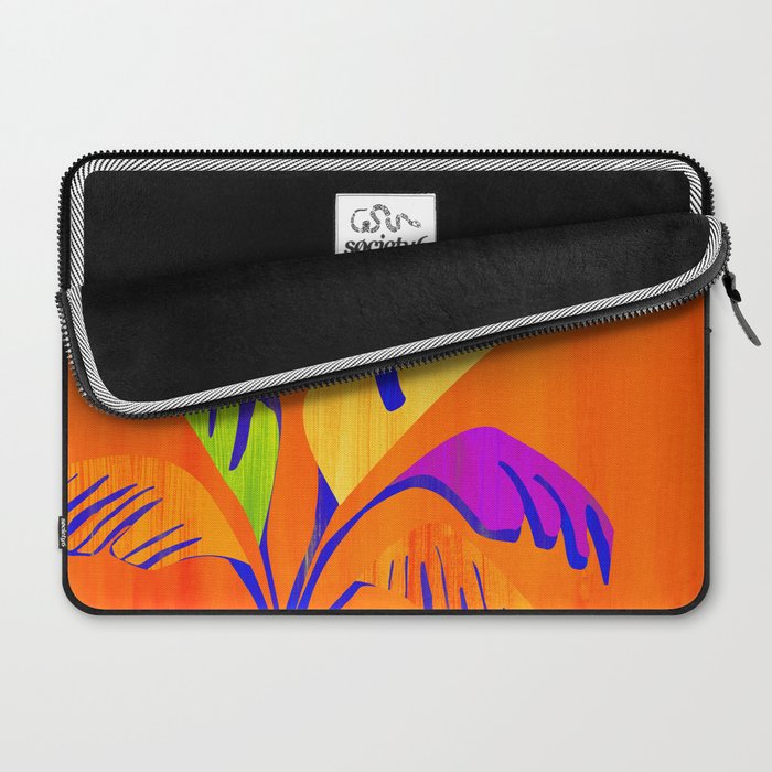 Summer Heat Abstract Botanical Series Laptop Sleeve Gallery Image 2