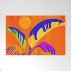 Summer Heat Abstract Botanical Series Welcome Mat Gallery Image 1