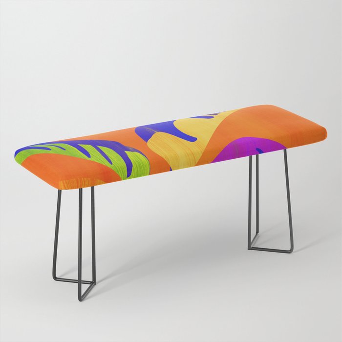 Summer Heat Abstract Botanical Series Bench Gallery Image 1