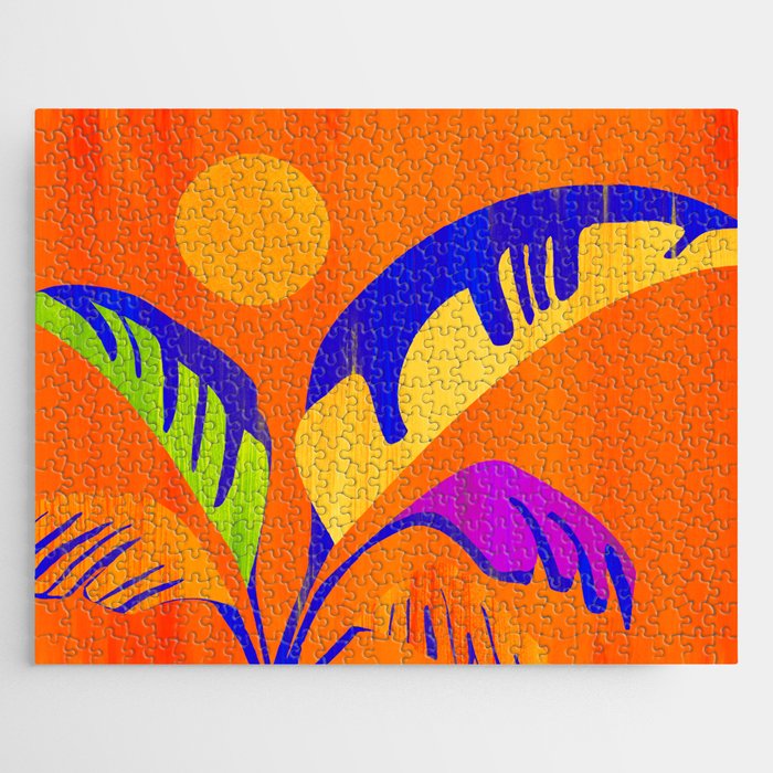 Summer Heat Abstract Botanical Series Jigsaw Puzzle Gallery Image 1