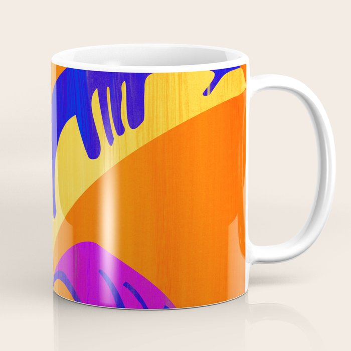 Summer Heat Abstract Botanical Series Coffee Mug Gallery Image 1