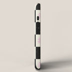 Sun & Moon Checkered Pattern Black & Cream iPhone Case Gallery Image 2