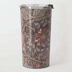 Honeysuckle Pink by William Morris Antique Vintage Victorian Jugendstil Art Nouveau Retro Pattern Travel Mug Gallery Image 2