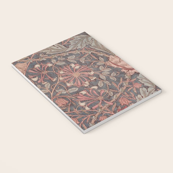 Honeysuckle Pink by William Morris Antique Vintage Victorian Jugendstil Art Nouveau Retro Pattern Notebook Gallery Image 3