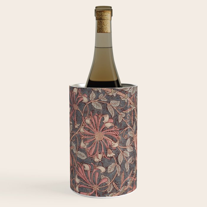 Honeysuckle Pink by William Morris Antique Vintage Victorian Jugendstil Art Nouveau Retro Pattern Wine Chiller Gallery Image 2