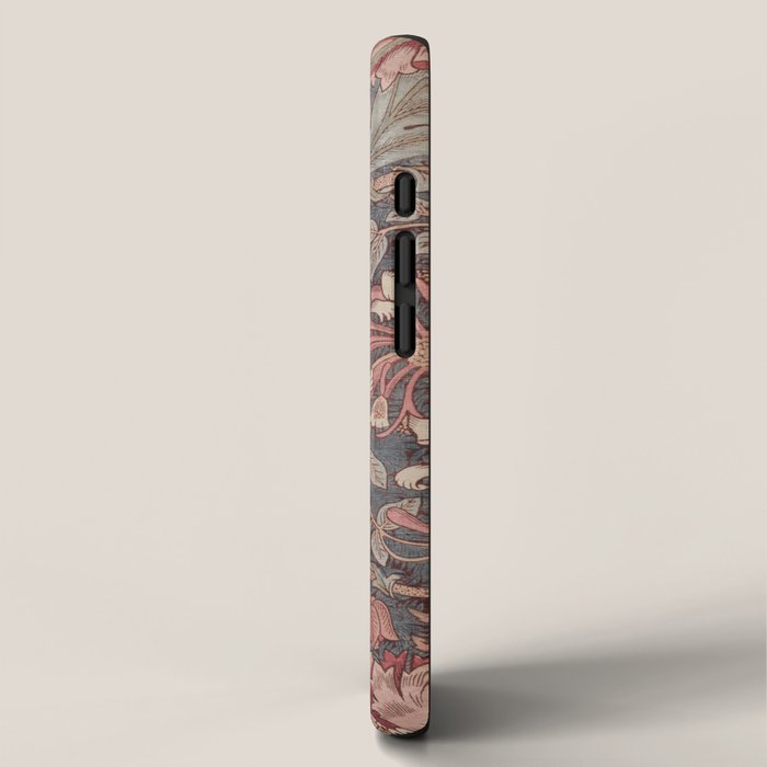 Honeysuckle Pink by William Morris Antique Vintage Victorian Jugendstil Art Nouveau Retro Pattern iPhone Case Gallery Image 2
