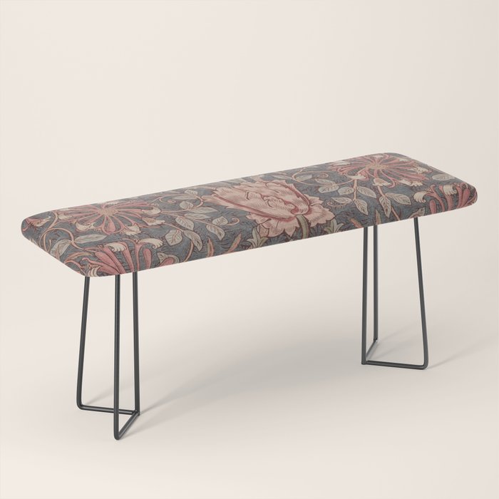 Honeysuckle Pink by William Morris Antique Vintage Victorian Jugendstil Art Nouveau Retro Pattern Bench Gallery Image 1