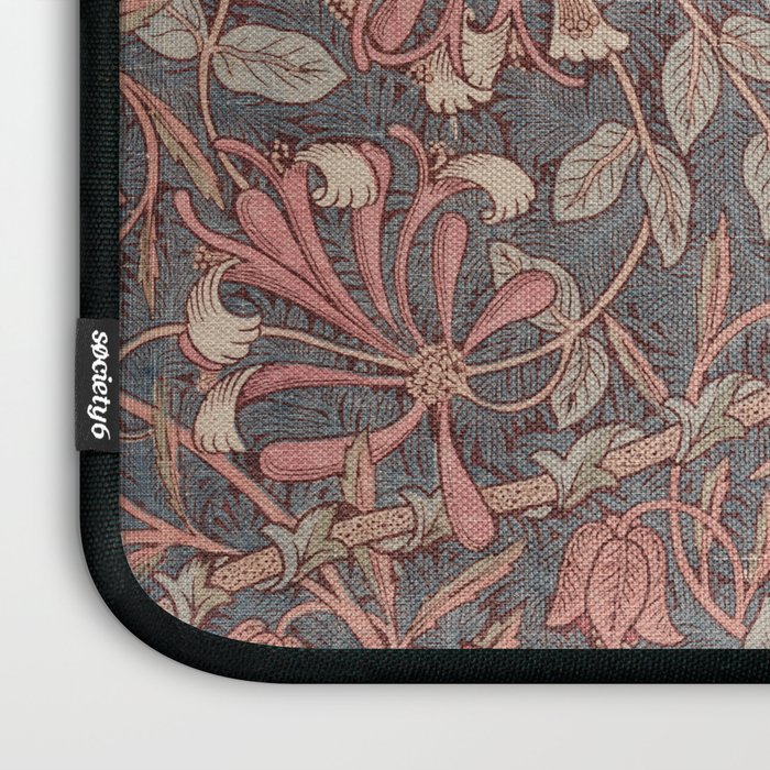Honeysuckle Pink by William Morris Antique Vintage Victorian Jugendstil Art Nouveau Retro Pattern Laptop Sleeve Gallery Image 3