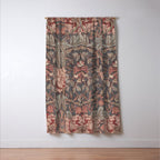 Honeysuckle Pink by William Morris Antique Vintage Victorian Jugendstil Art Nouveau Retro Pattern Window Curtain Gallery Image 3