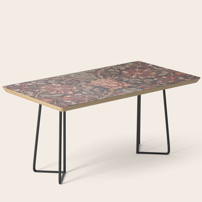 Honeysuckle Pink by William Morris Antique Vintage Victorian Jugendstil Art Nouveau Retro Pattern Coffee Table Gallery Image 1