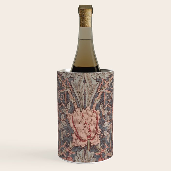 Honeysuckle Pink by William Morris Antique Vintage Victorian Jugendstil Art Nouveau Retro Pattern Wine Chiller Gallery Image 1