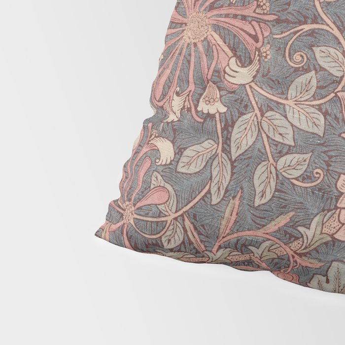 Honeysuckle Pink by William Morris Antique Vintage Victorian Jugendstil Art Nouveau Retro Pattern Pillow Sham Gallery Image 4