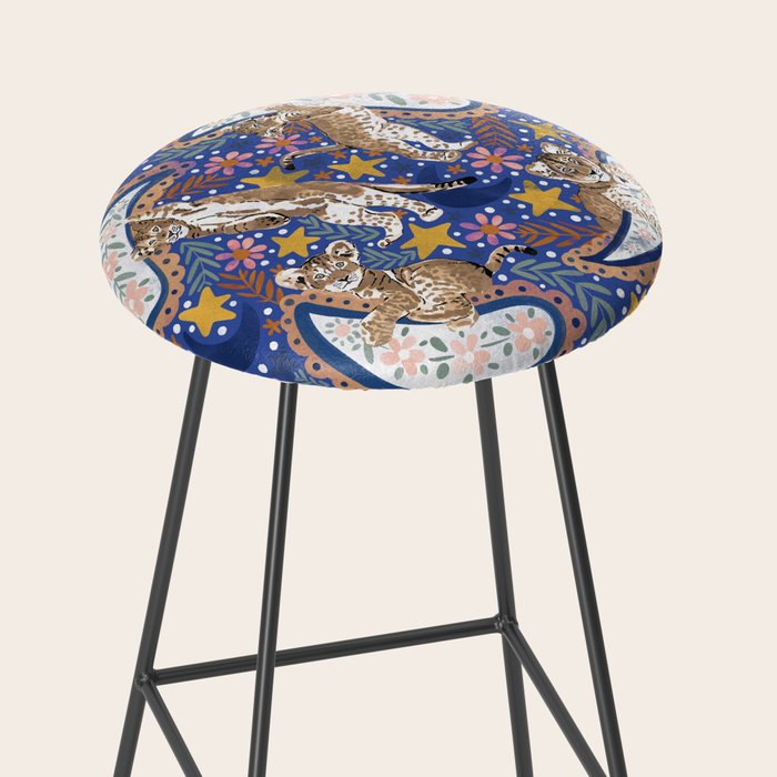 Leopard Cubs Starry Night Stool Gallery Image 2
