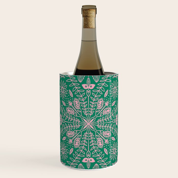 Flores, Emerald & Pink Wine Chiller Gallery Image 1