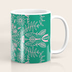 Flores, Emerald & Pink Coffee Mug Gallery Image 1