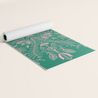 Flores, Emerald & Pink Yoga Mat Gallery Image 2