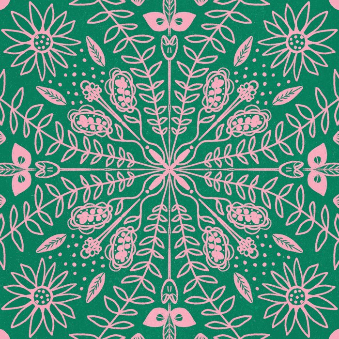 Flores, Emerald & Pink Coffee Mug Gallery Image 2