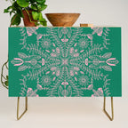 Flores, Emerald & Pink Credenza Gallery Image 1