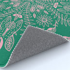 Flores, Emerald & Pink Rug Gallery Image 4