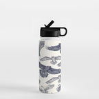 birds of prey blue Water Bottle Gallery Image 1