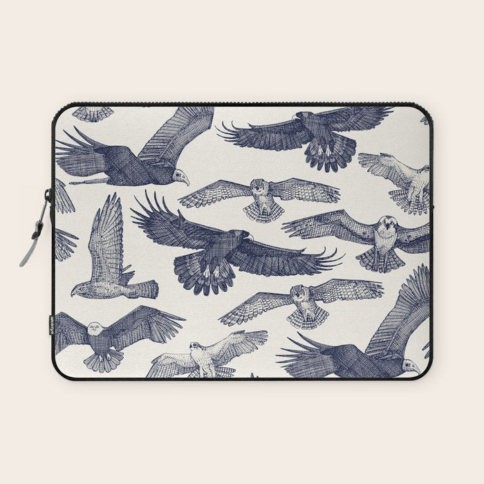 birds of prey blue Laptop Sleeve Gallery Image 1