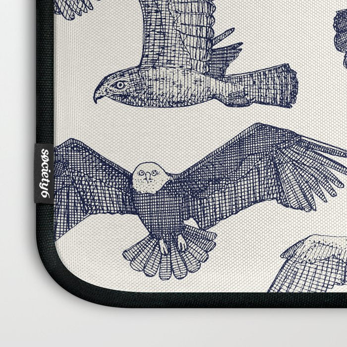 birds of prey blue Laptop Sleeve Gallery Image 3