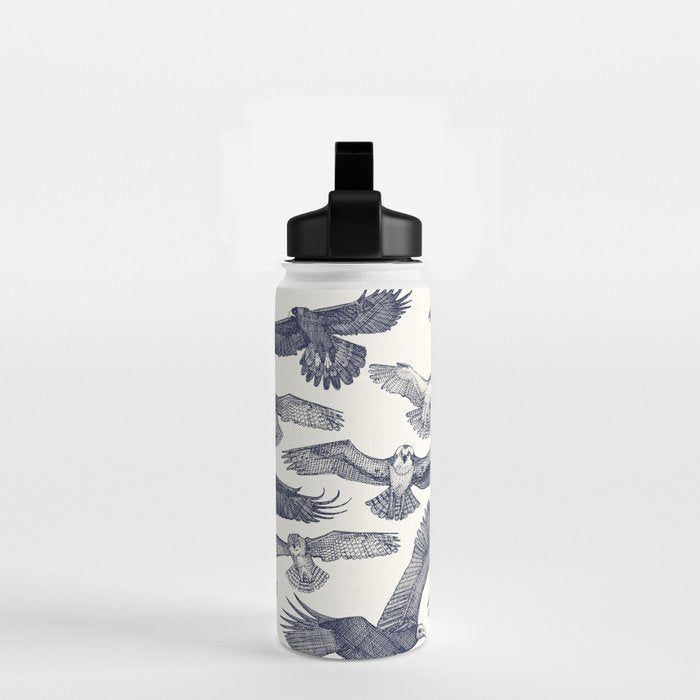 birds of prey blue Water Bottle Gallery Image 2