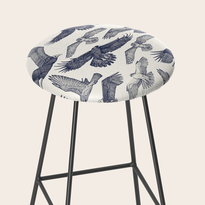 birds of prey blue Stool Gallery Image 2