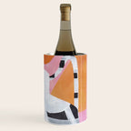 Checkered Urn Pink Orange Geometric Background Wine Chiller Gallery Image 3