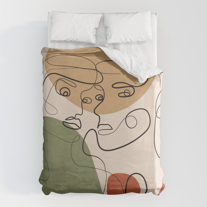 Abstract Faces 3  Duvet Cover Gallery Image 6