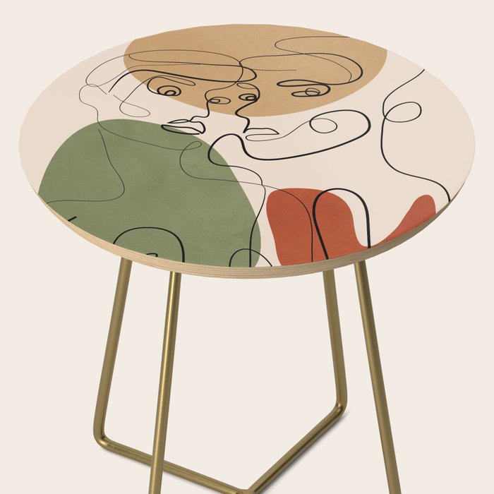 Abstract Faces 3  Side Table Gallery Image 2