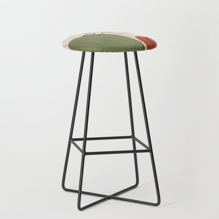 Abstract Faces 3  Stool Gallery Image 1