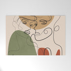 Abstract Faces 3  Welcome Mat Gallery Image 1