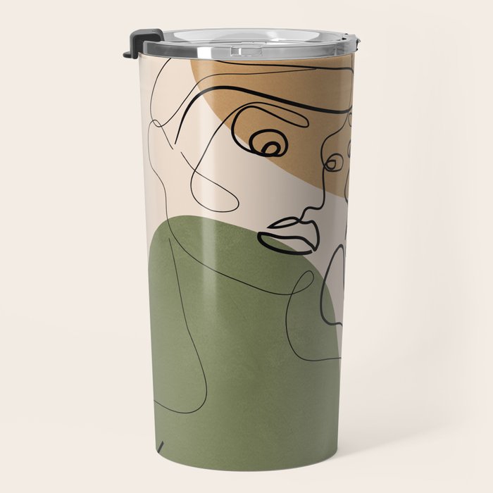 Abstract Faces 3  Travel Mug Gallery Image 3