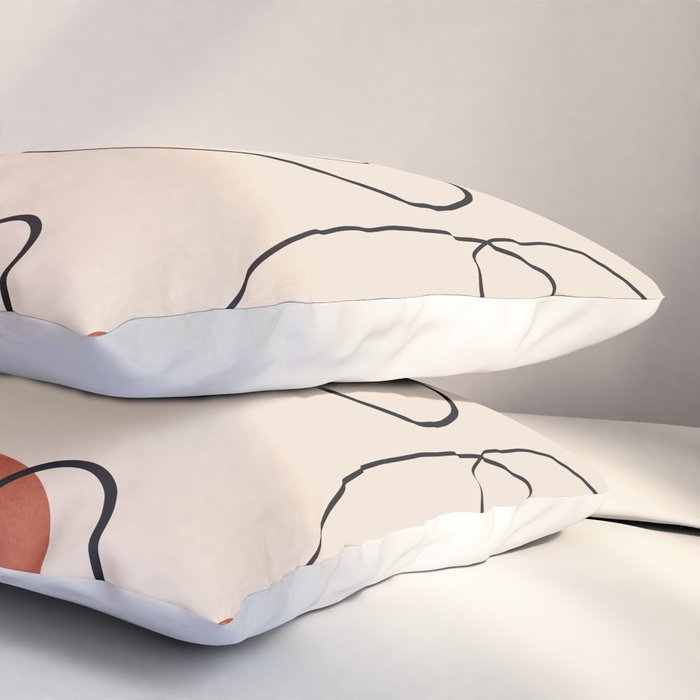 Abstract Faces 3  Pillow Sham Gallery Image 3