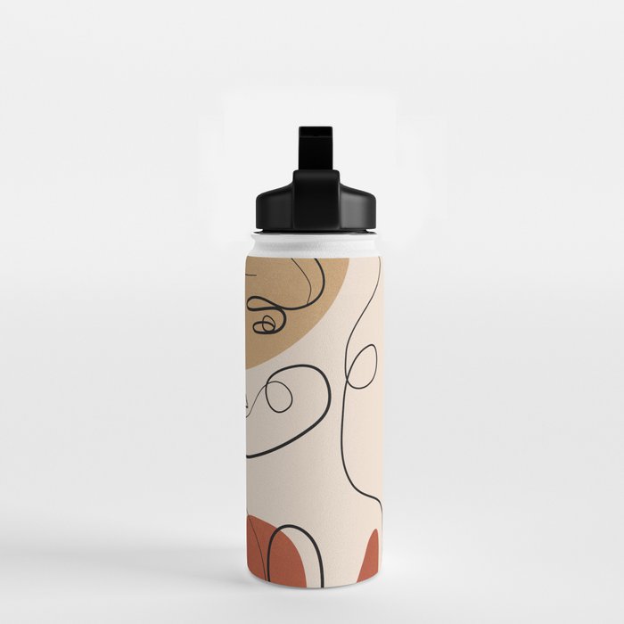 Abstract Faces 3  Water Bottle Gallery Image 2