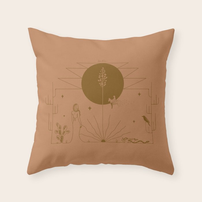 It Was All A Dream - Terracotta Throw Pillow Gallery Image 6
