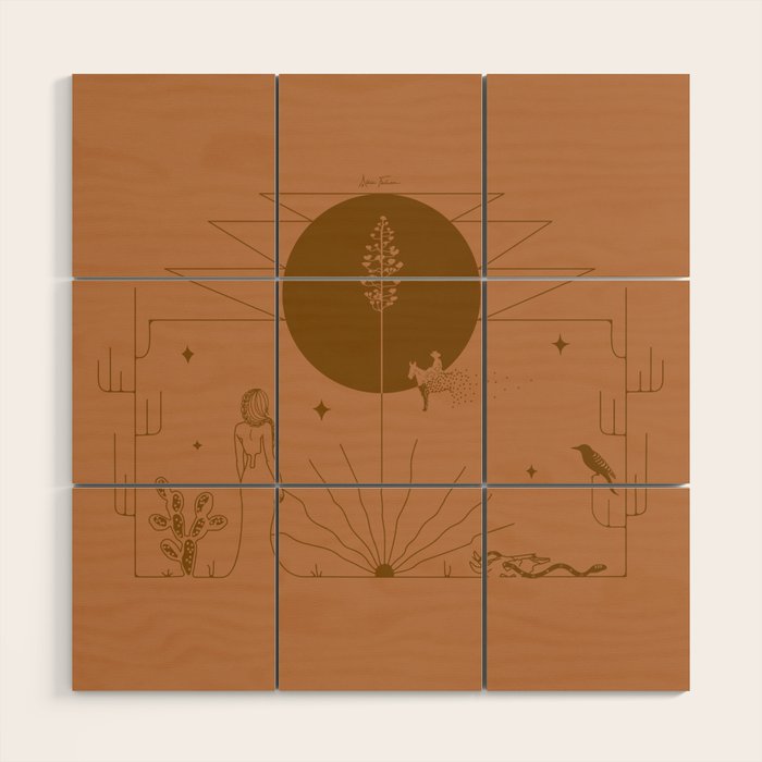 It Was All A Dream - Terracotta Wood Wall Art Gallery Image 1