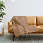 It Was All A Dream - Terracotta Throw Blanket Gallery Image 1