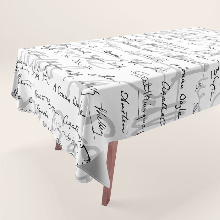 Literary Giants Pattern II Tablecloth Gallery Image 1