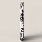 Black And White Palm Leaves iPhone Case Gallery Image 2