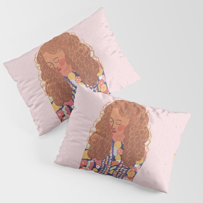 70s Girl Pillow Sham Gallery Image 3