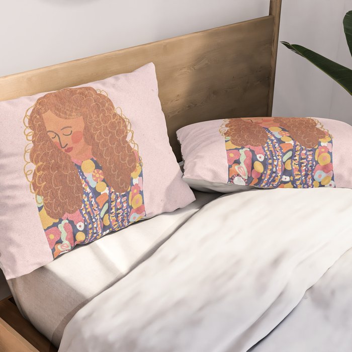 70s Girl Pillow Sham Gallery Image 2