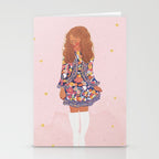 70s Girl Stationery Card Gallery Image 2