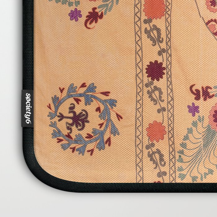 Samarkand Suzani  Antique Uzbekistan Rug Print Laptop Sleeve Gallery Image 3
