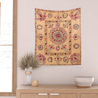 Samarkand Suzani  Antique Uzbekistan Rug Print Wall Tapestry Gallery Image 2